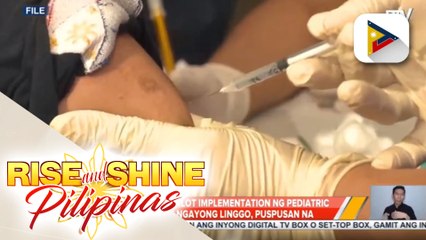 Paghahanda sa pilot implementation ng pediatric vaccination ngayong linggo, puspusan na