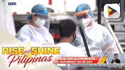Batch 3 and 4 ng special risk allowance ng health workers, naipamigay na ng DOH