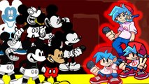 FNF UnHappy,Happy (Mickey Mouse) VS Mickey Mouse Reanimated HD  (Everyone Sings UnHappy,Happy )