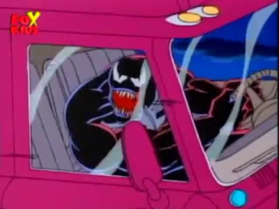 Venom driving a truck