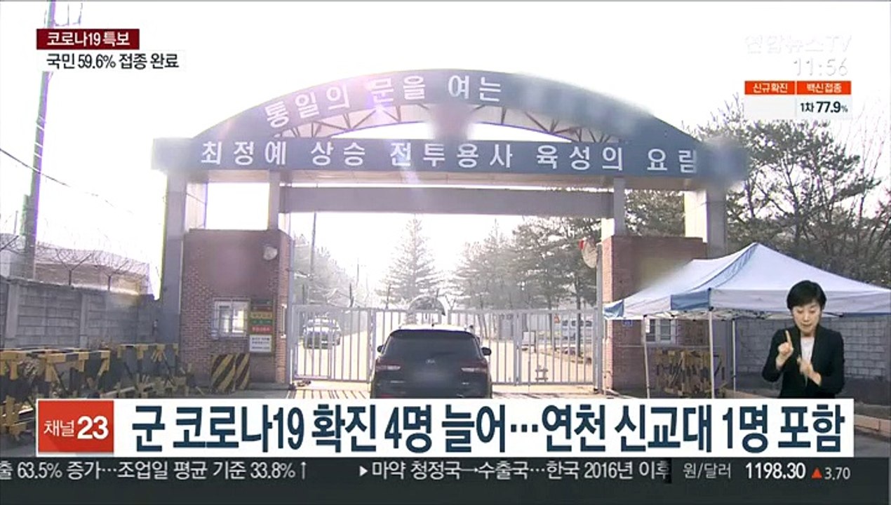 군 코로나19 확진 4명 늘어…연천 신교대 1명 포함