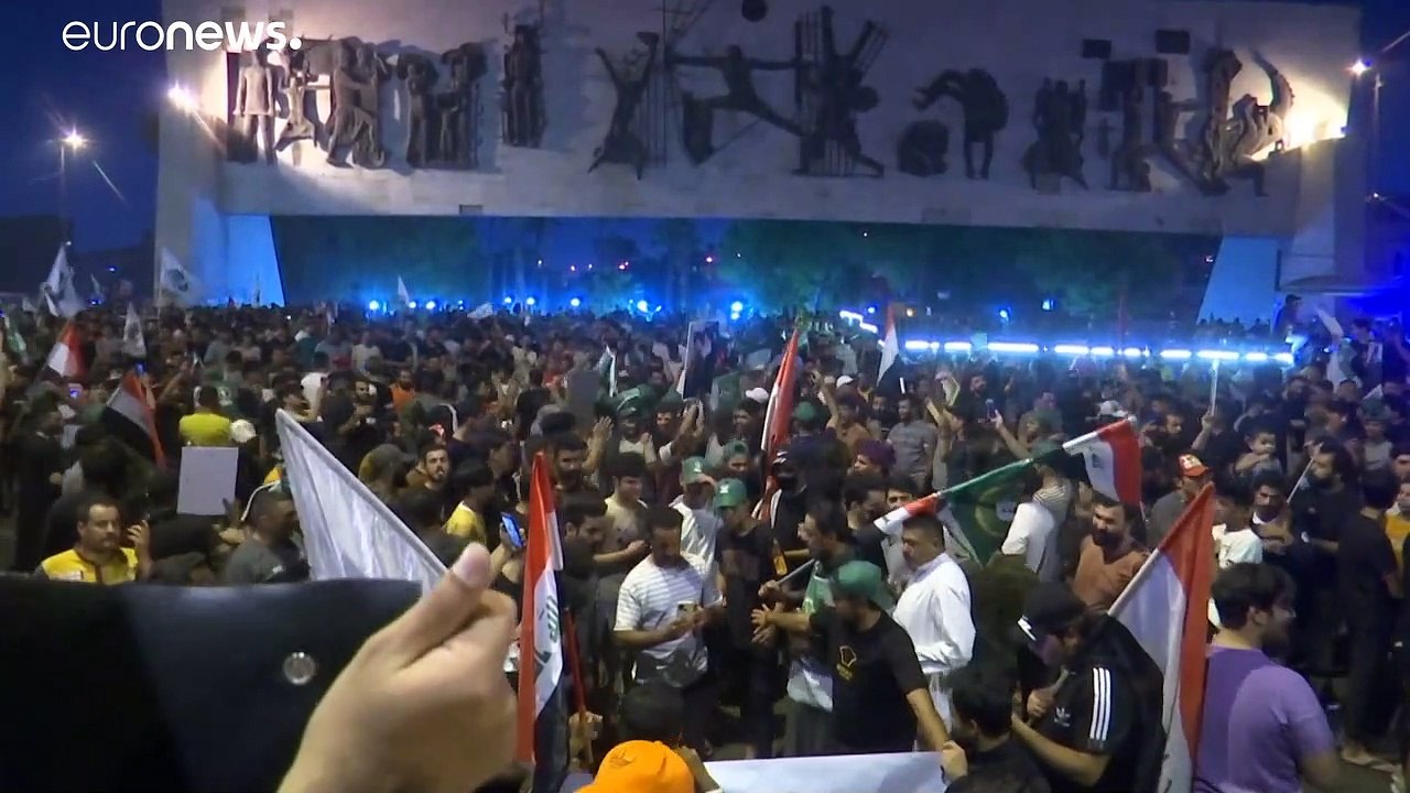انتخابات العراق: الكتلة الصدرية في المقدمة واحتفالات أنصارها تعم ساحة التحرير في بغداد