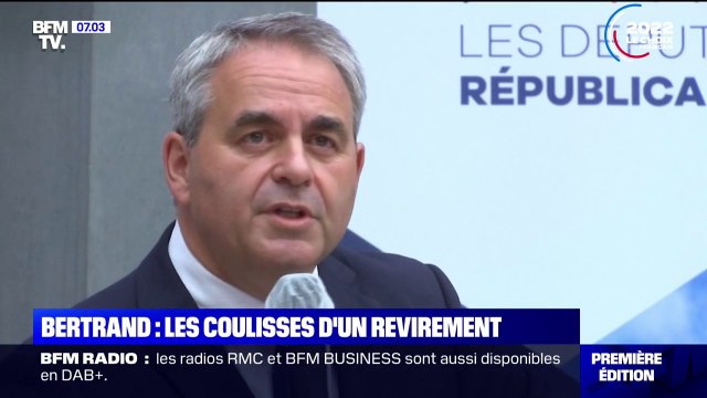 Présidentielle: Xavier Bertrand participera finalement au congrès des Républicains pour désigner leur candidat