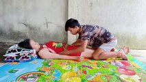 Khmer Traditional Massage   To relieving Foot Leg Arm and Body Stress Part 4