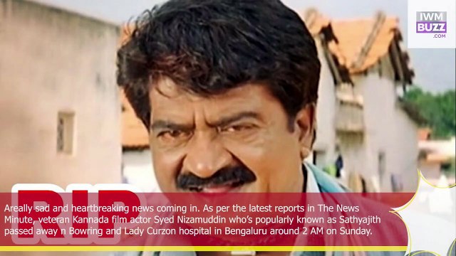 RIP Veteran Sandalwood actor Sathyajith passes away at 71