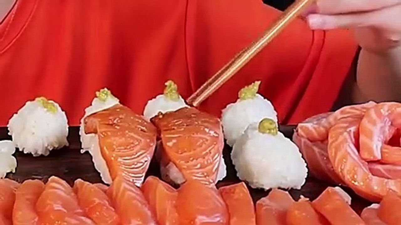 Eating sashimi will increase your  health and also makes you hungry immediately