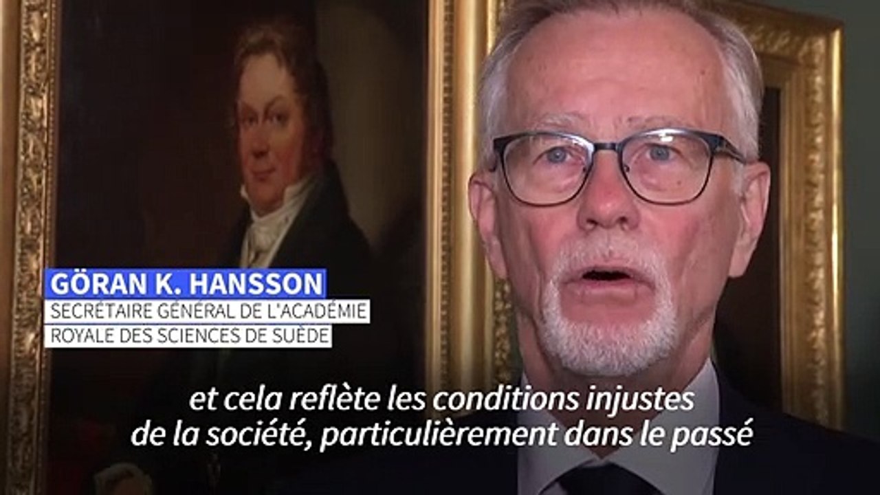 "C'est triste qu'il y ait si peu de femmes lauréates du Nobel" (responsable du comité)