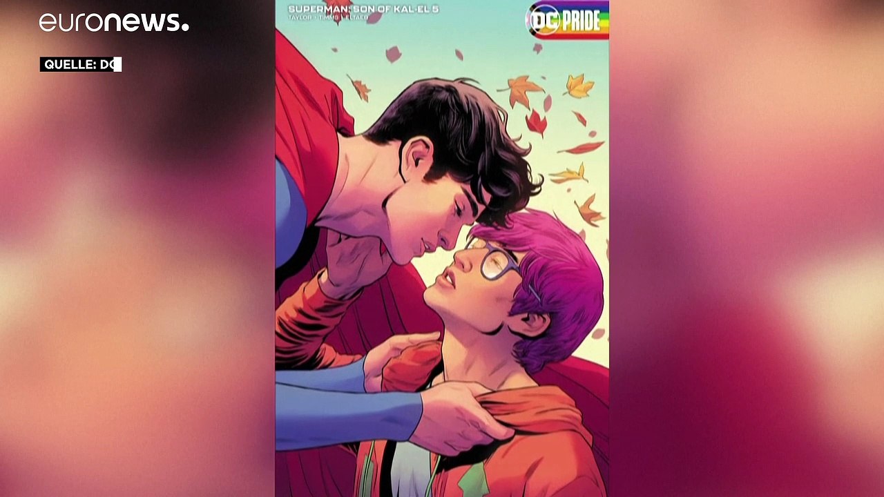 Vielfältiger superman-comic: superheld wird bisexuell
