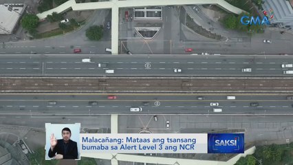 Malacañang: Mataas ang tsansang bumaba sa Alert Level 3 ang NCR | Saksi