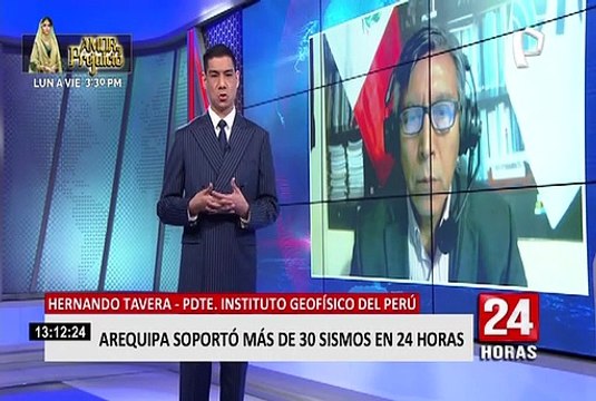 Hernando Tavera explica la razón de los más de 30 sismos en Arequipa