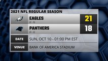 Eagles @ Panthers Game Recap for SUN, OCT 10 - 01:00 PM EST