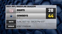 Giants @ Cowboys Game Recap for SUN, OCT 10 - 04:25 PM EST