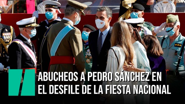 Abucheos y gritos de “¡Sánchez dimisión!” antes del Desfile por el Día de la Hispanidad