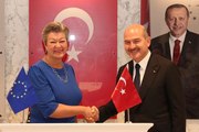 Bakan Soylu, AB Komisyonu İçişleri Komiseri Johansson'ı kabul etti