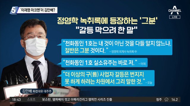 ‘이재명 마크맨’이 김만배?…“기자 출신 배씨가 김만배 데려왔다”