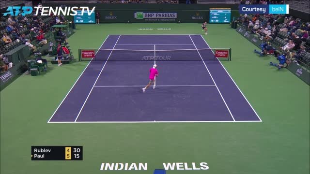 Fourth seed Rublev crashes out of Indian Wells