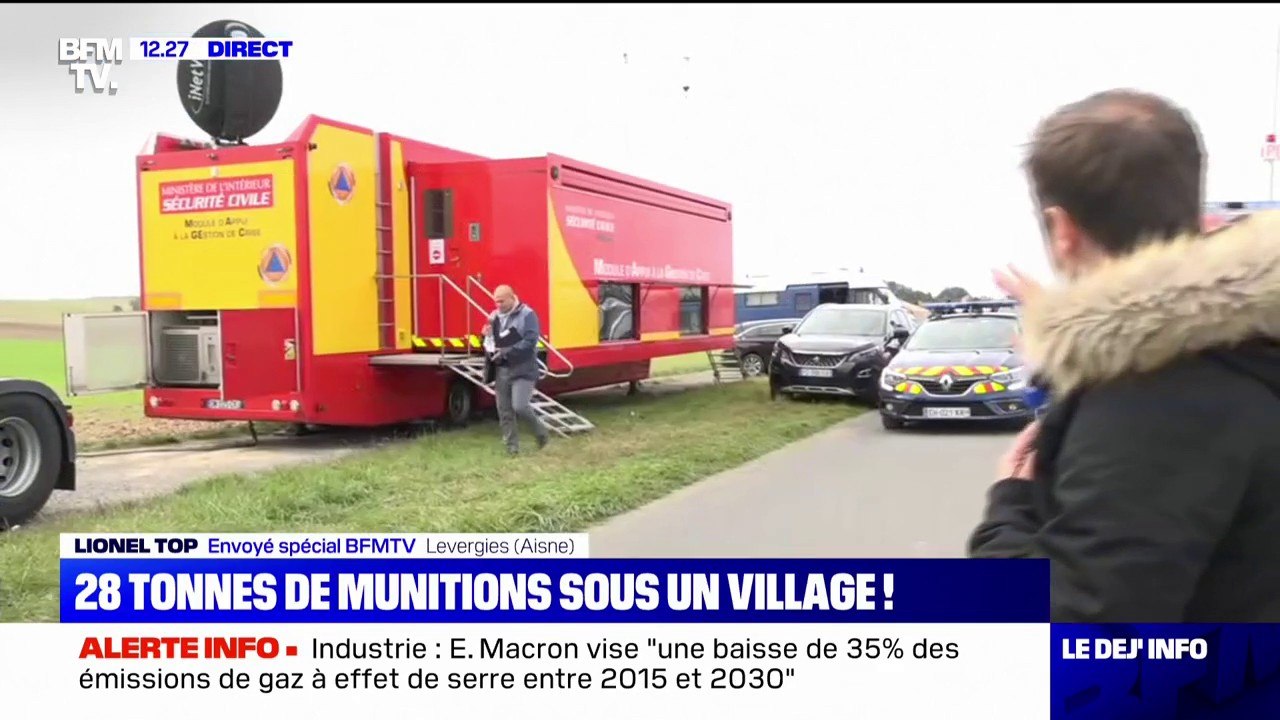 Déminage dans un village de l'Aisne: le préfet...