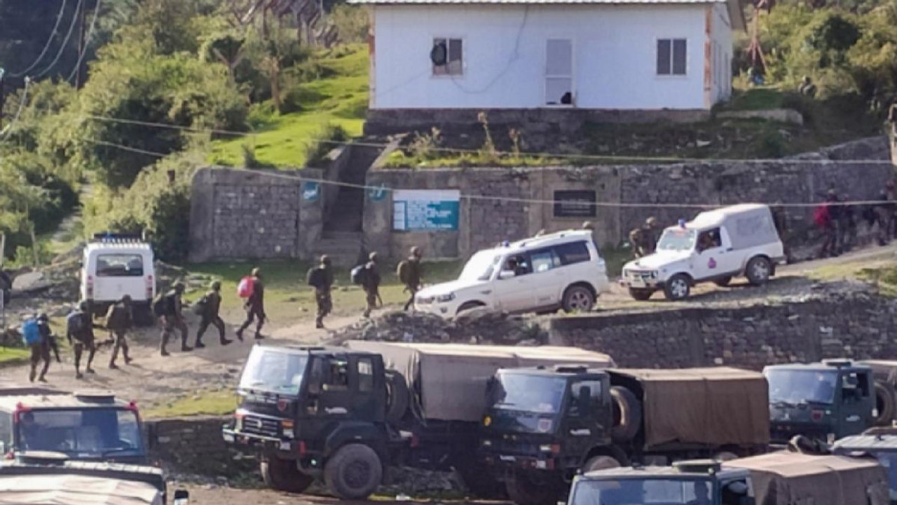 What is 'hit and run' strategy of terrorists?