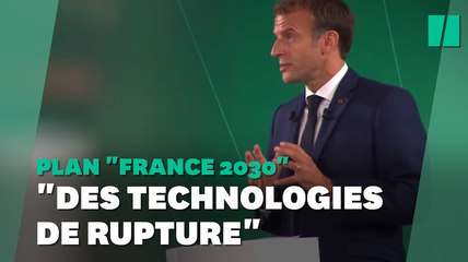 Video herunterladen: Voitures électriques, hydrogène vert, industrie décarbonée... les promesses écologiques de Macron pour 2030