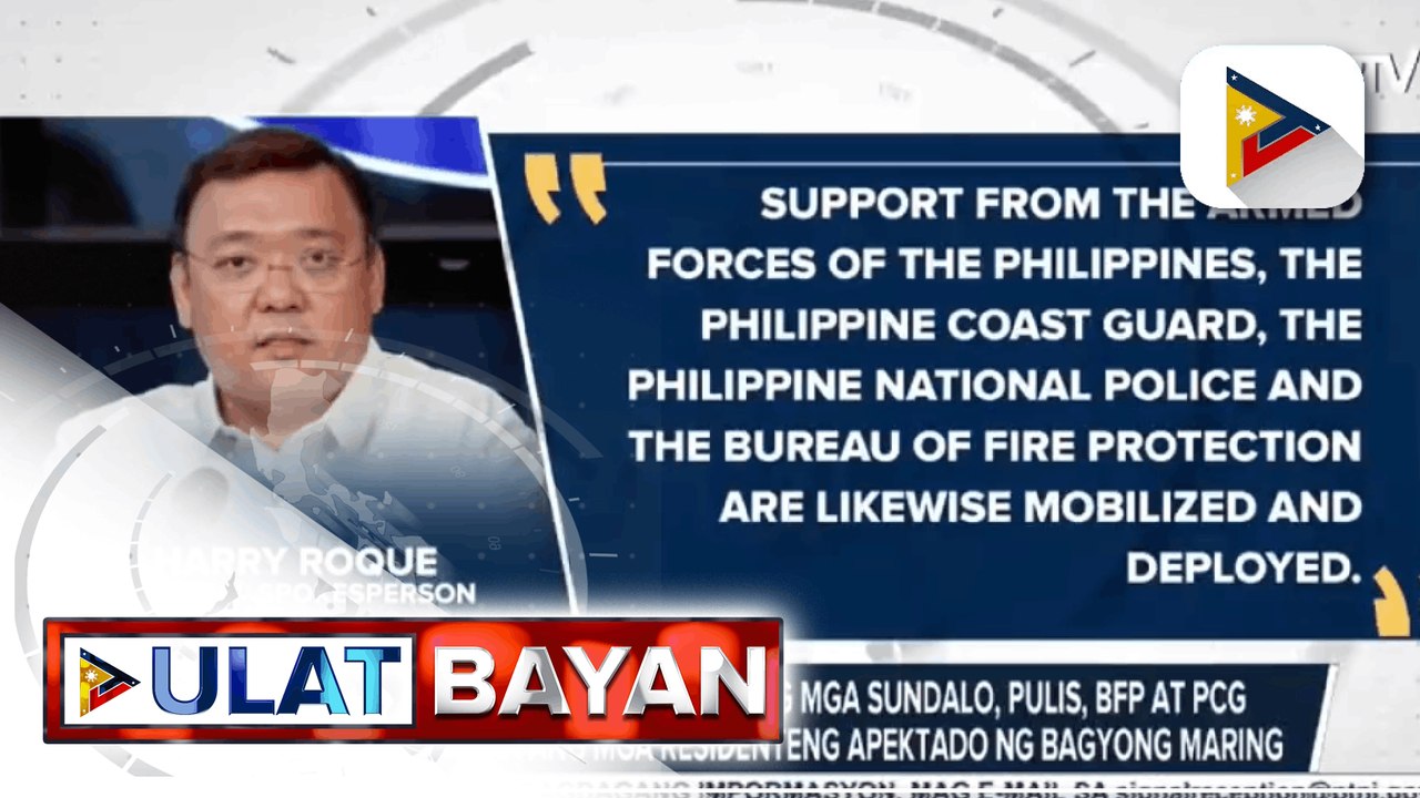 Pres. Duterte, pinakilos na ang mga sundalo, pulis, BFP at PCG para tulungan ang mga residenteng apektado ng Bagyong Maring
