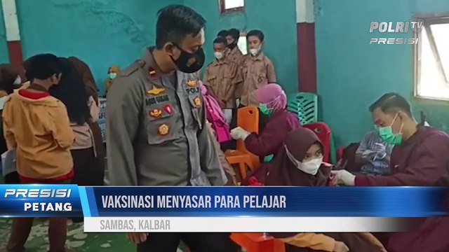 Sasar Pelajar, Polsek Sajad Gelar Vaksinasi Massal Covid-19
