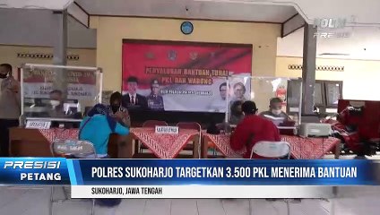 Polres Sukoharjo Salurkan 3.500 Bantuan Tunai ke PKL & Warung Kecil