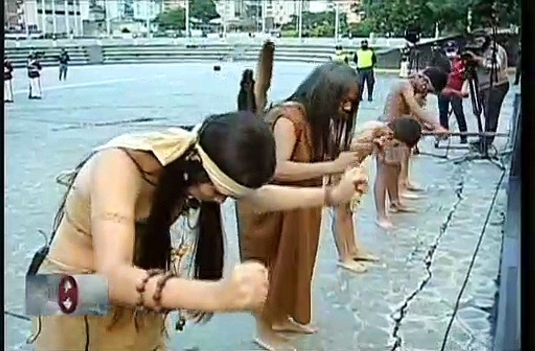 Con izada de la Bandera Nacional se da inicio a la conmemoración del Día de la Resistencia Indígena