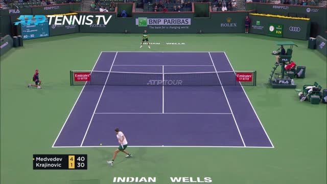 Medvedev continues ruthless streak with Krajinović victory