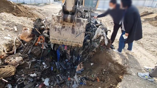 가림막까지 치고 폐기물 불법 매립...땅 주인 '날벼락' / YTN