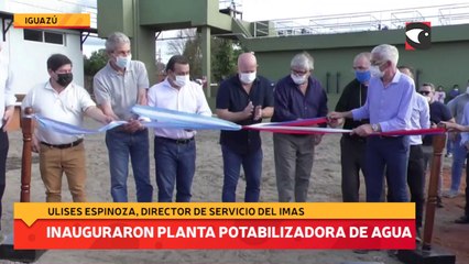 Inauguraron una planta potabilizadora de agua