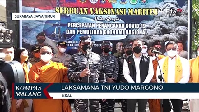 TNI AL dan Pemkot Surabaya Gelar Serbuan Vaksinasi, Siapkan 5.000 Dosis