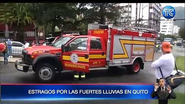 Fuertes lluvias en Quito deja estragos