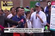Municipalidad de Lima firmó contrato para la construcción de vía Pasamayito