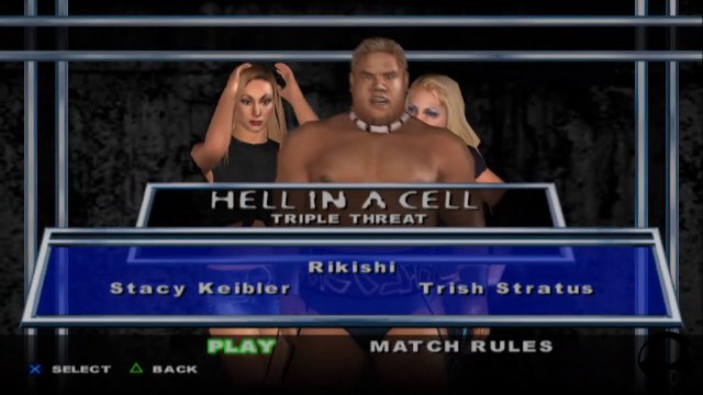 Here Comes the Pain Stacy Keibler(ovr 100) vs Rikishi vs Trish Stratus