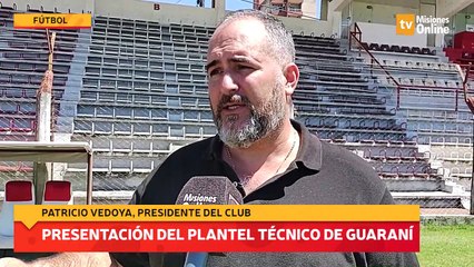 Presentación del plantel técnico de Guaraní