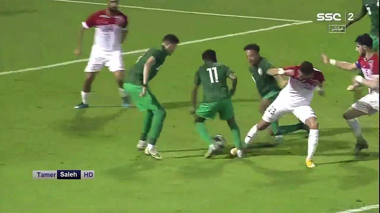 ملخص مباراة السعودية والأردن 1-3 اليوم - نهائى...