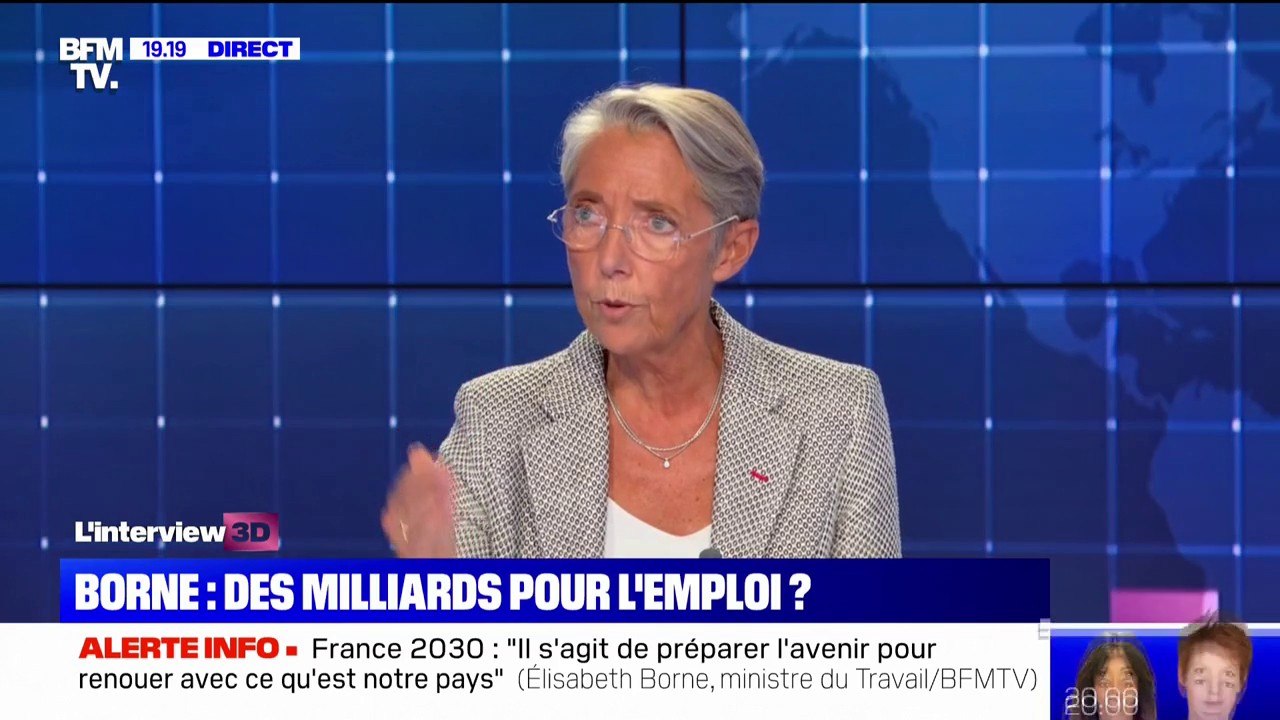 Élisabeth Borne: "On a doublé le nombre de demandeurs d'emplois qui sont formés depuis le début du quinquennat"