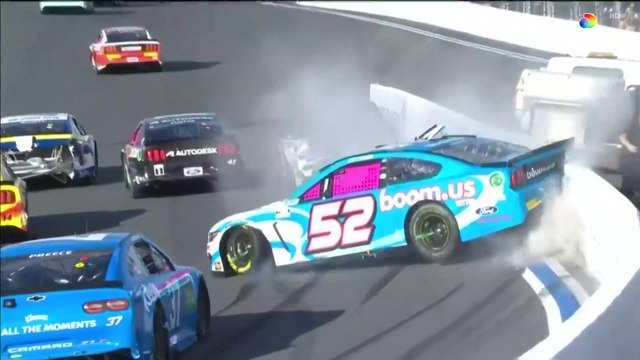 NASCAR CUP SERIES 2021 Charlotte Roval Race Lajoie Hand Big Crash