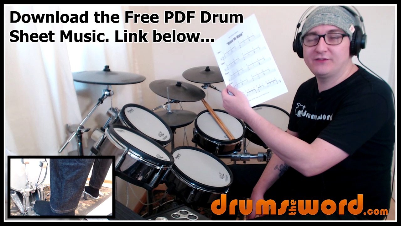 ★ Open Hi-Hats ★ FREE Beginner Video Drum Lesson | How To Play DRUM BEAT