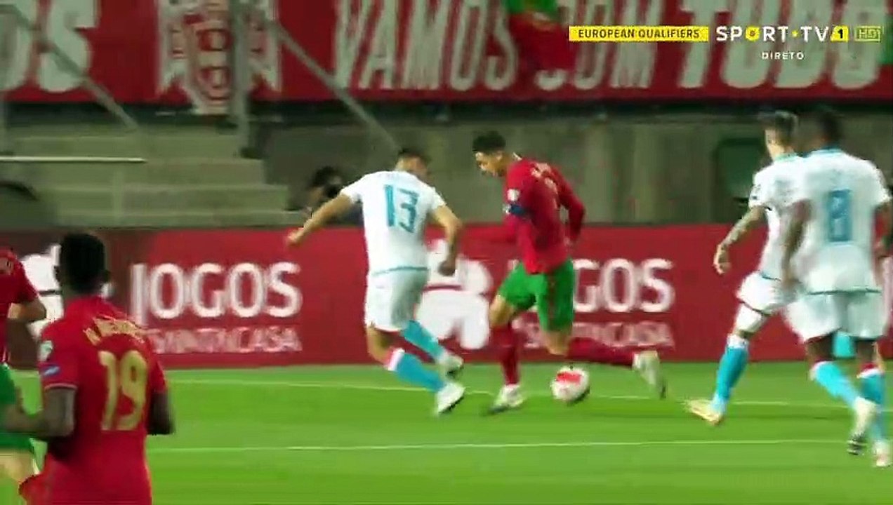 Cristiano Ronaldo 2nd Penalty Goal -  Portugal vs Luxembourg 2-0 12/10/2021