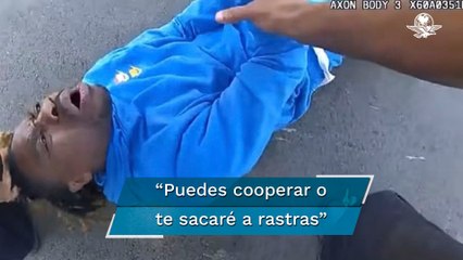 “Soy parapléjico”: video muestra a policía de EU sacando de un carro a hombre afroamericano inválid