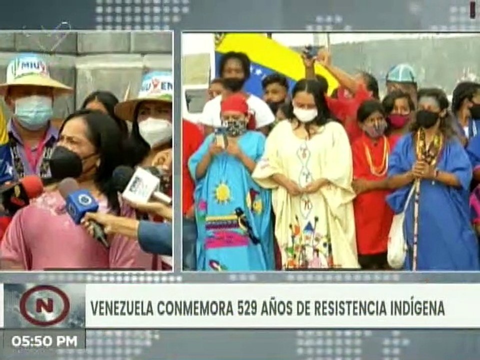 Ministerio de Pueblos Indígenas rindió honores al Cacique Guaicaipuro