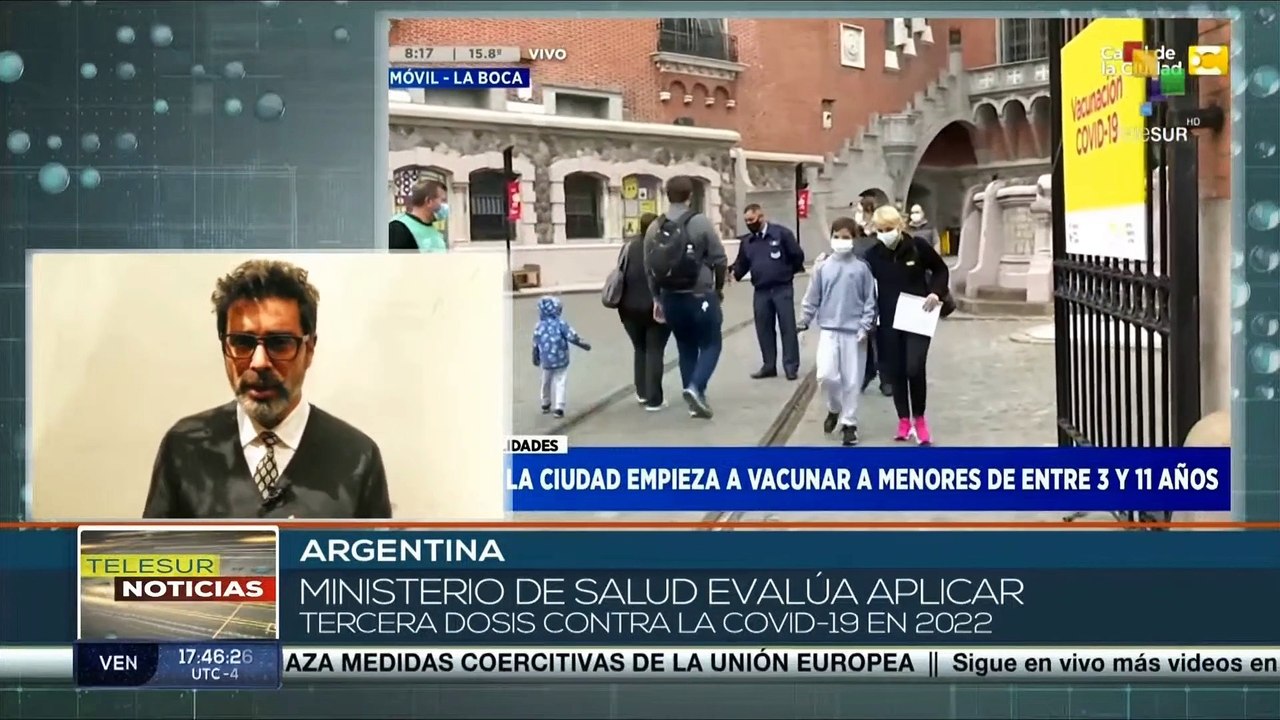 Ministerio de Salud de Argentina evalúa aplicar una dosis de refuerzo de vacunas anticovid en 2022