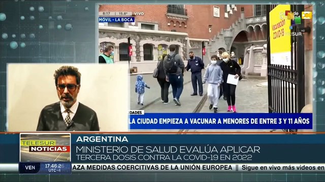 Ministerio de Salud de Argentina evalúa aplicar una dosis de refuerzo de vacunas anticovid en 2022