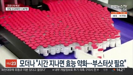 모더나 "시간 지나면 효능 약화…부스터샷 필요"