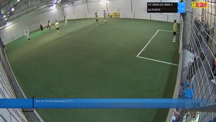 But de Pierre Alexandre (7-7) - FC GRAS DU BIDE 2 Vs LA POSTE - 12/10/21 19:00 - LIGUE 4
