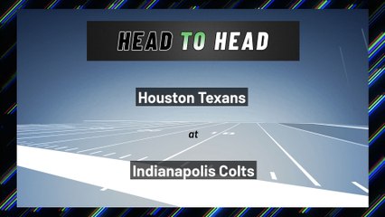 Houston Texans at Indianapolis Colts: Moneyline
