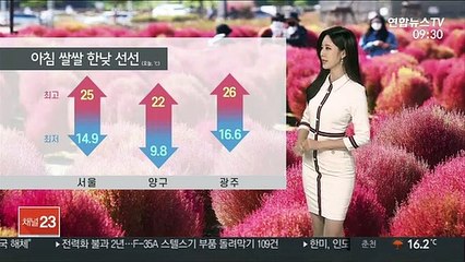 [날씨] 낮기온 '쑥' 일교차 유의…제주 비 조금