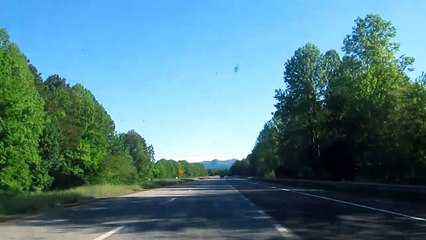 Interstate 77 approaching Mountains in North Carolina May 6 2021
