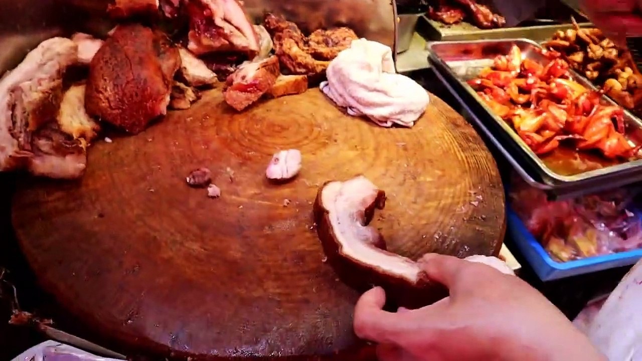 Street Food || Rice with Roasted Pork Salted Chicken Amazing YUMMY Asian Food .